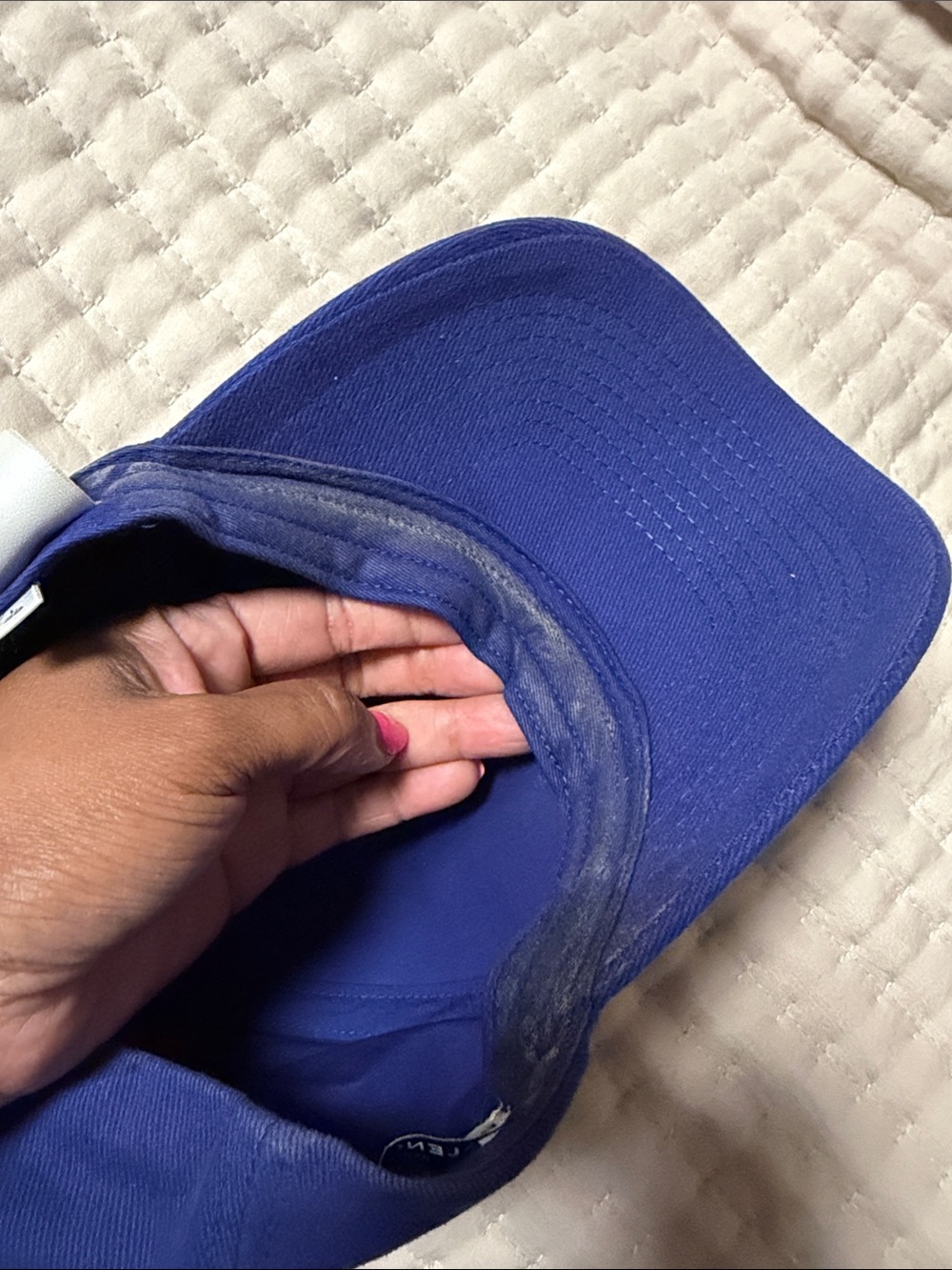 Authentic - Balenciaga Blue Embroidered Logo Baseball Cap - Picture 8 of 8